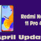 Redmi Note 11 Pro 4G April update