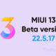 MIUI 13 Beta new version