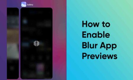 How to enable Blur App Previews